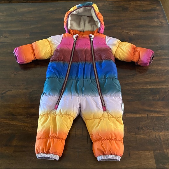 Molo Other - Molo Multicolor Hebe Glowy Rainbow Puffer Snowsuit